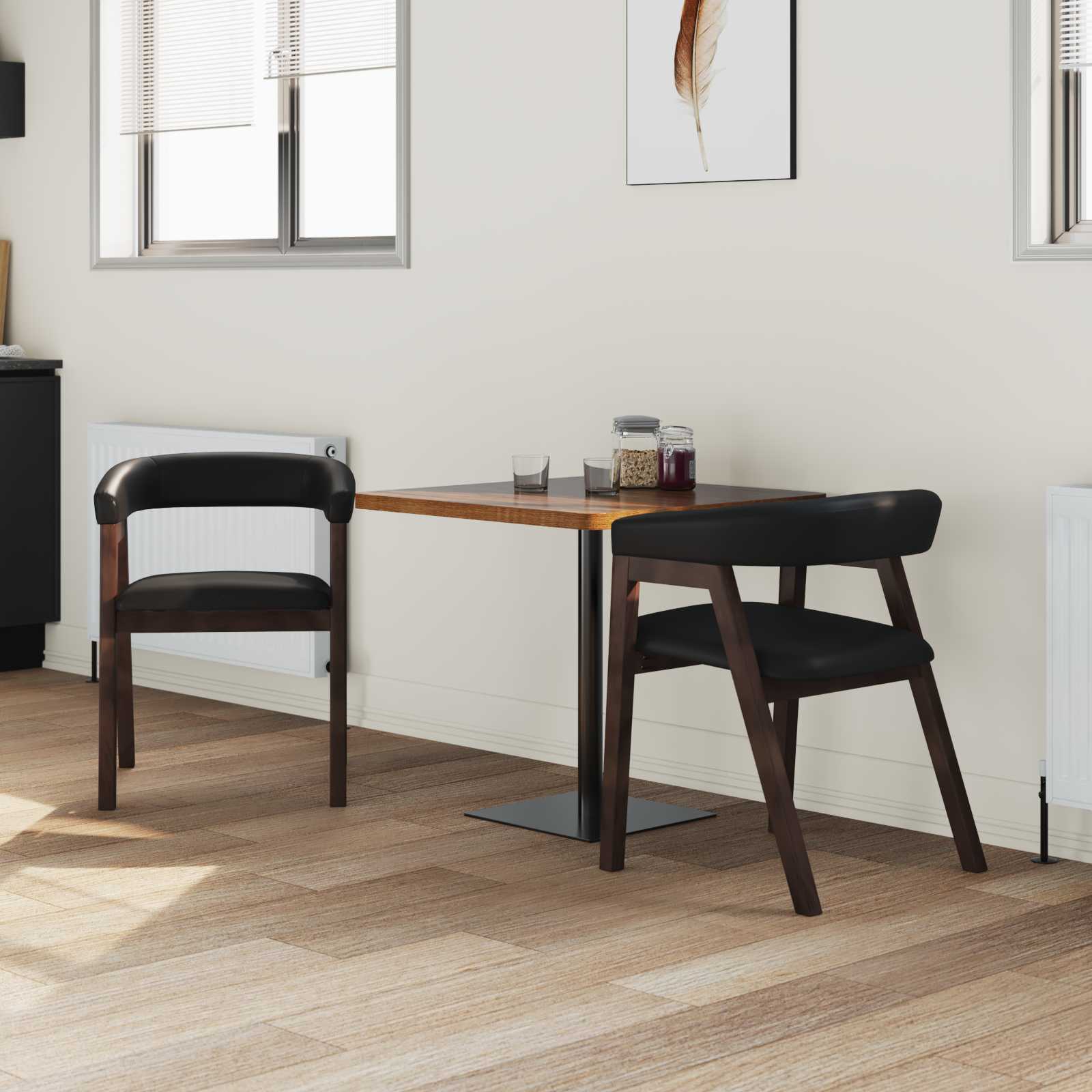 Esszimmerstühle 2 pcs Hellbraun 54 x 57 x 73 cm