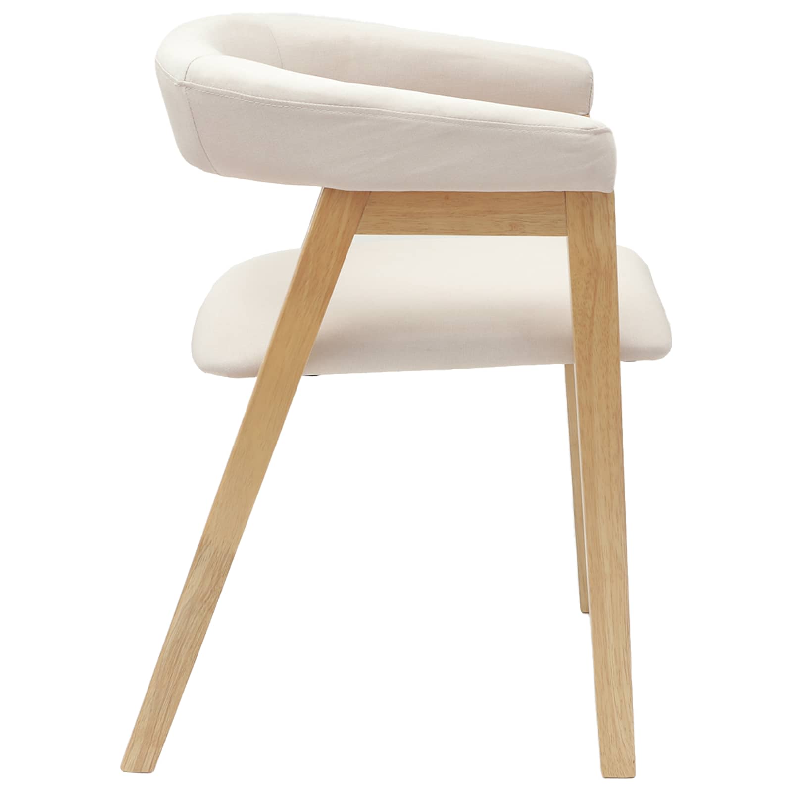 Esszimmerstühle 2 pcs Natur 54 x 57 x 73 cm Massives Gummiholz