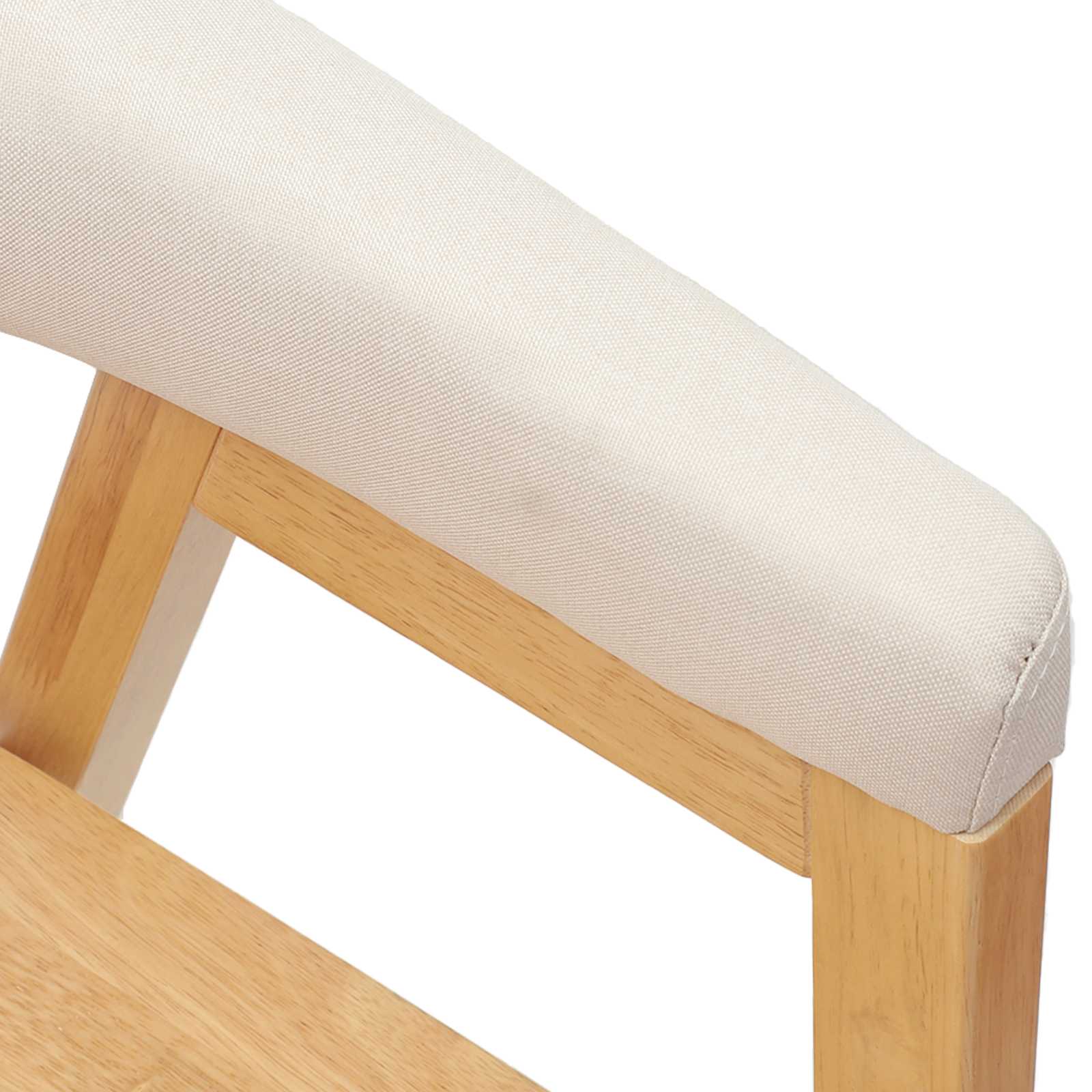 Esszimmerstühle 2 pcs Natur 54 x 57 x 73 cm Massives Gummiholz