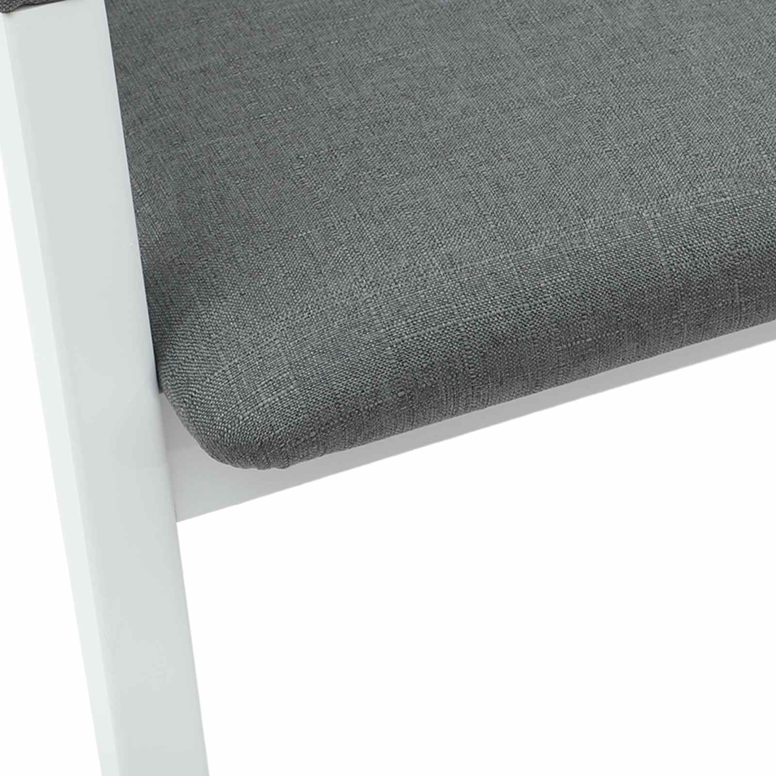 Esszimmerstühle 2 pcs Weiß 54 x 57 x 73 cm Massives Gummiholz