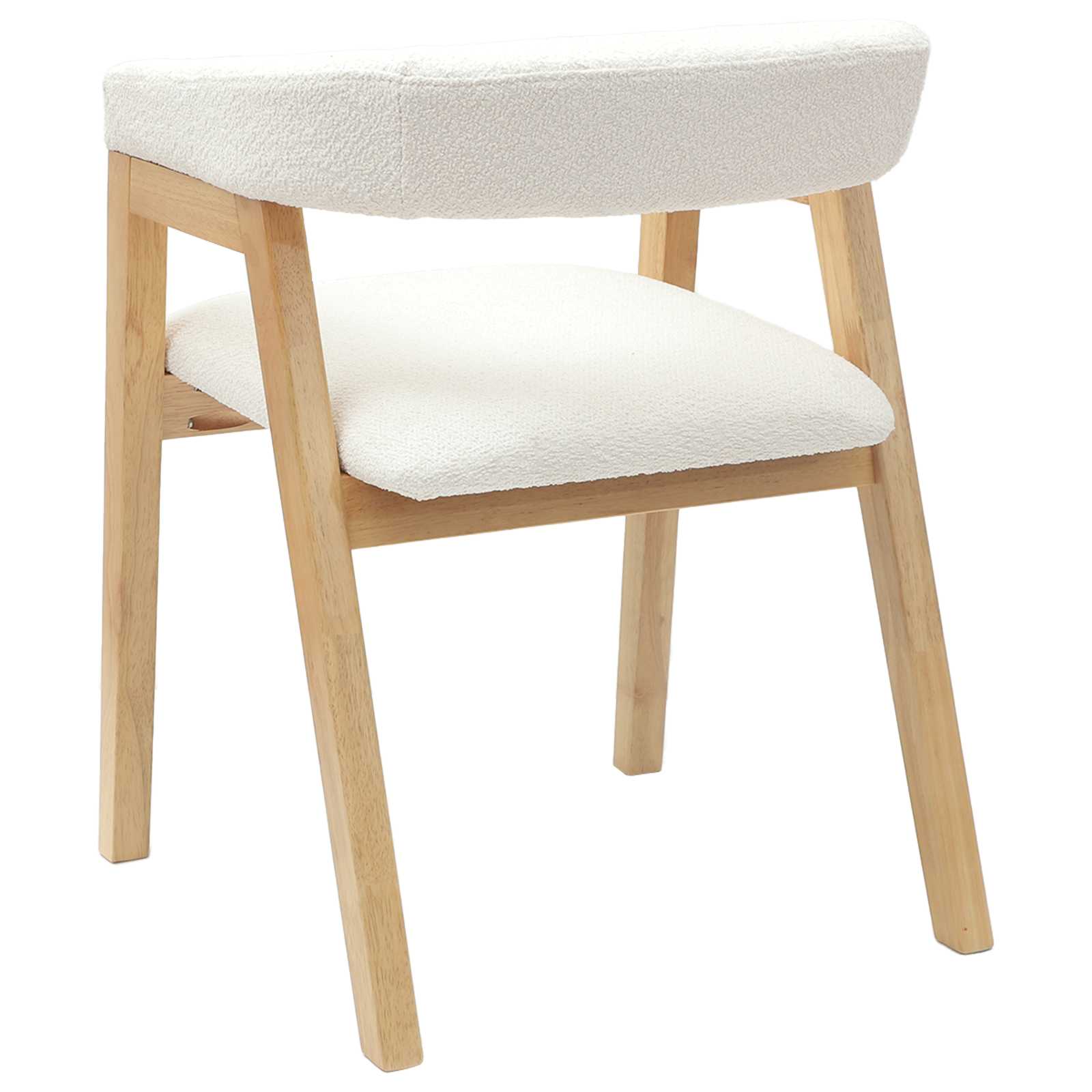 Esszimmerstühle 2 pcs Natur 54 x 57 x 73 cm Massives Gummiholz