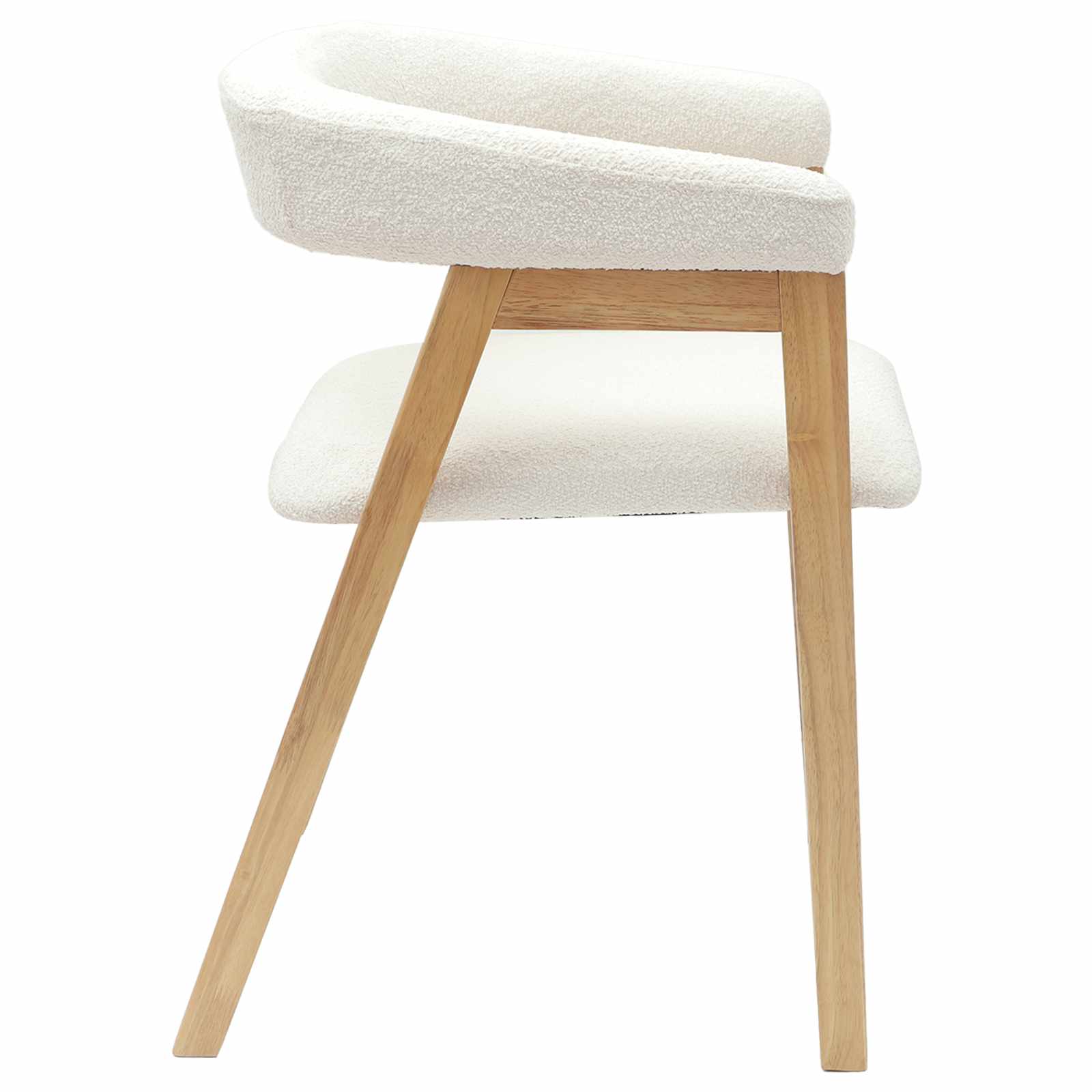 Esszimmerstühle 2 pcs Natur 54 x 57 x 73 cm Massives Gummiholz