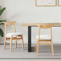 Esszimmerstühle 2 pcs Natur 42 x 47.5 x 81 cm