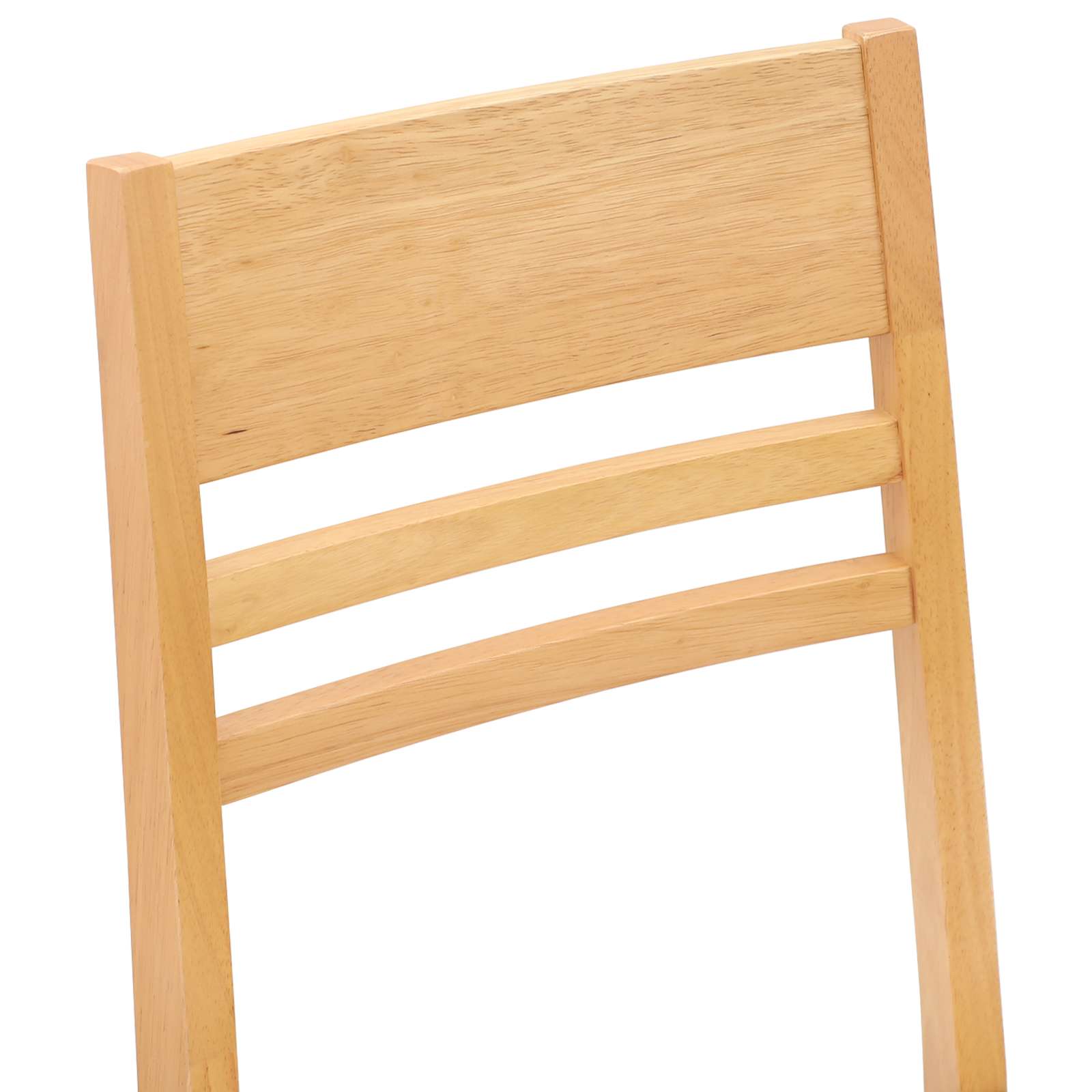Esszimmerstühle 2 pcs Natur 43 x 54 x 89 cm Massives Gummiholz