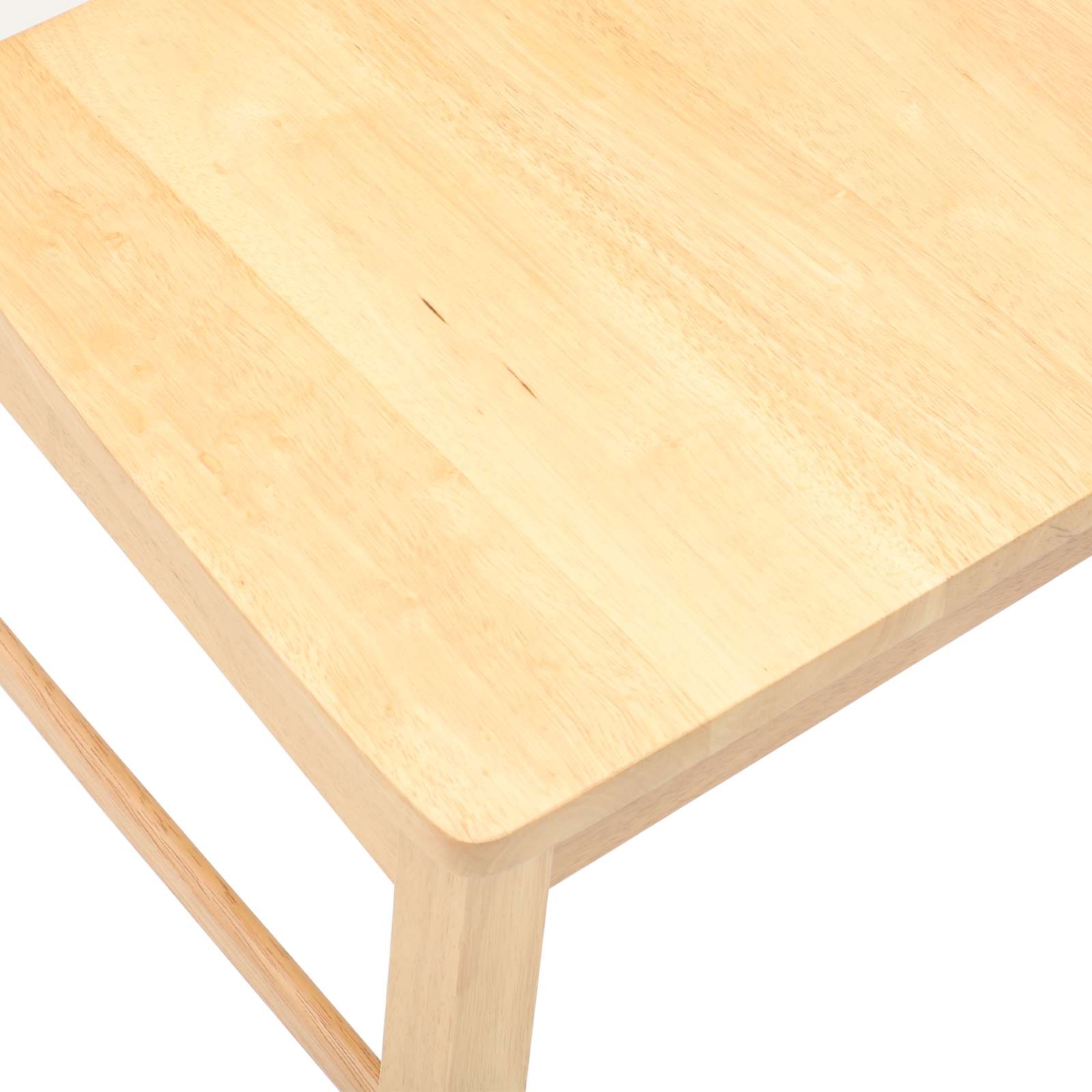 Esszimmerstühle 2 pcs Natur 43 x 54 x 89 cm Massives Gummiholz