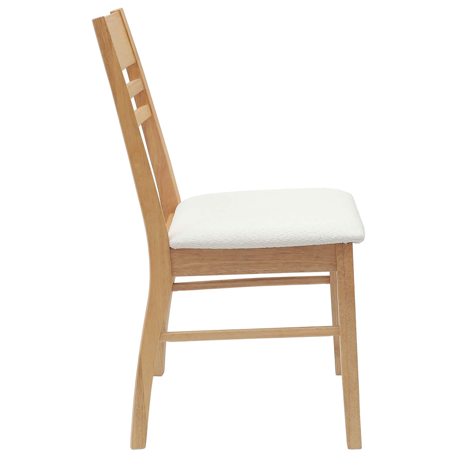 Esszimmerstühle 2 pcs Natur 43 x 54 x 89 cm Massives Gummiholz