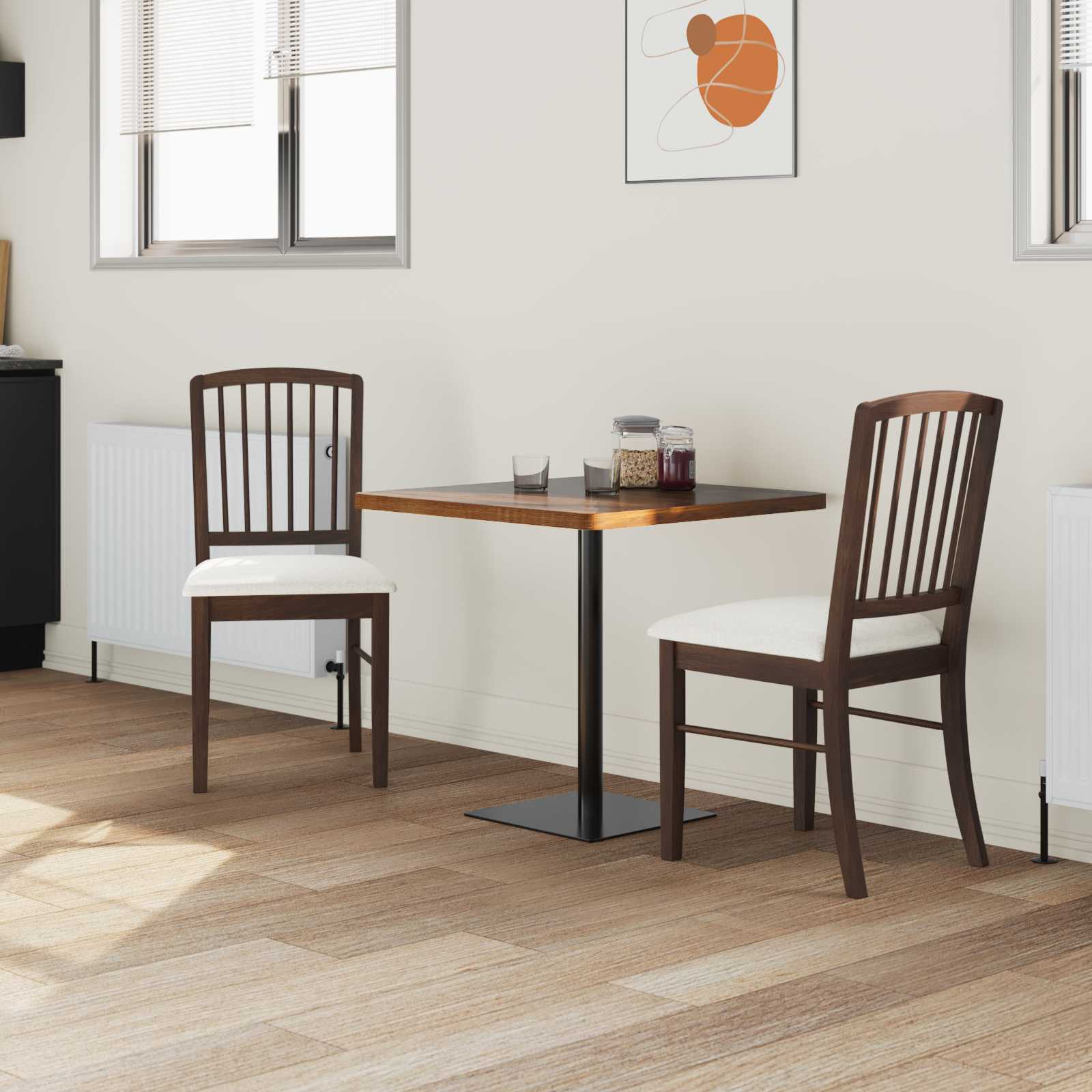Esszimmerstühle 2 pcs Hellbraun 50 x 52,5 x 91 cm