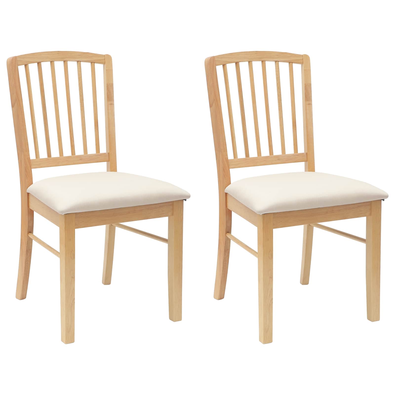 Esszimmerstühle 2 pcs Natur 50 x 52,5 x 91 cm