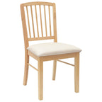 Esszimmerstühle 2 pcs Natur 50 x 52,5 x 91 cm