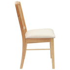 Esszimmerstühle 2 pcs Natur 50 x 52,5 x 91 cm