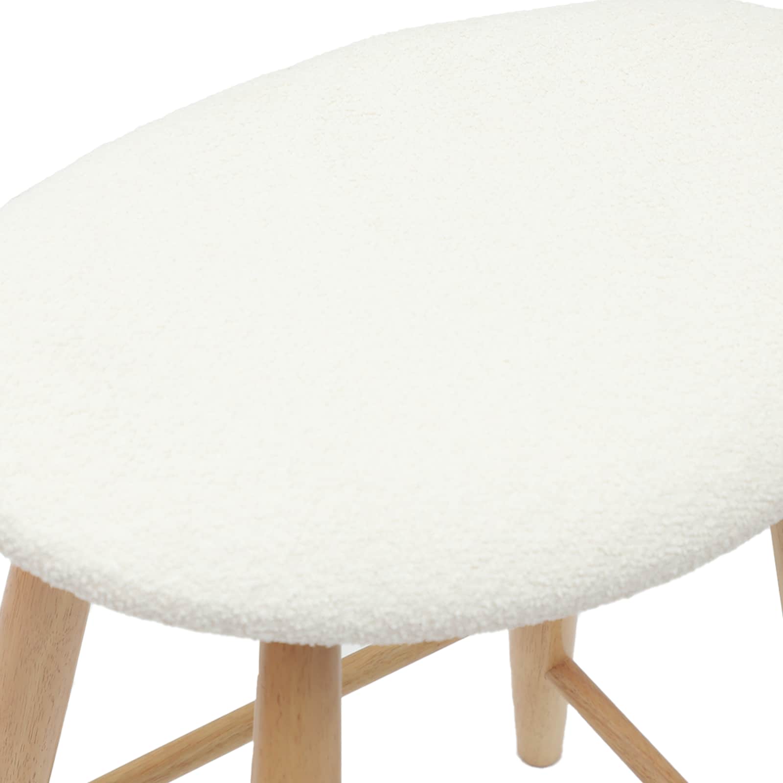 Esszimmerstühle 2 pcs Natur 46 x 37 x 63 cm Massives Gummiholz