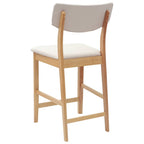 Esszimmerstühle 2 pcs Natur 48 x 49 x 95 cm Massives Gummiholz