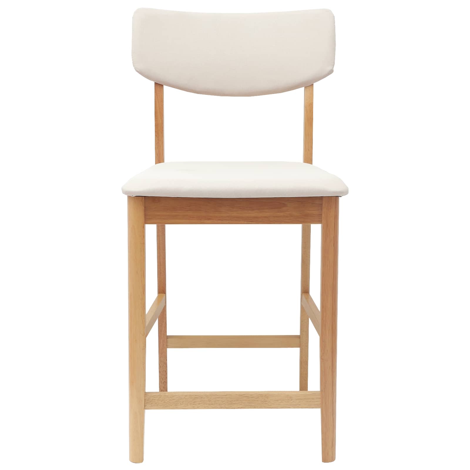 Esszimmerstühle 2 pcs Natur 48 x 49 x 95 cm Massives Gummiholz