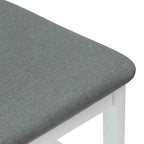 Esszimmerstühle 2 pcs Weiß 48 x 49 x 95 cm Massives Gummiholz