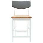 Esszimmerstühle 2 pcs Weiß 48 x 49 x 95 cm Massives Gummiholz