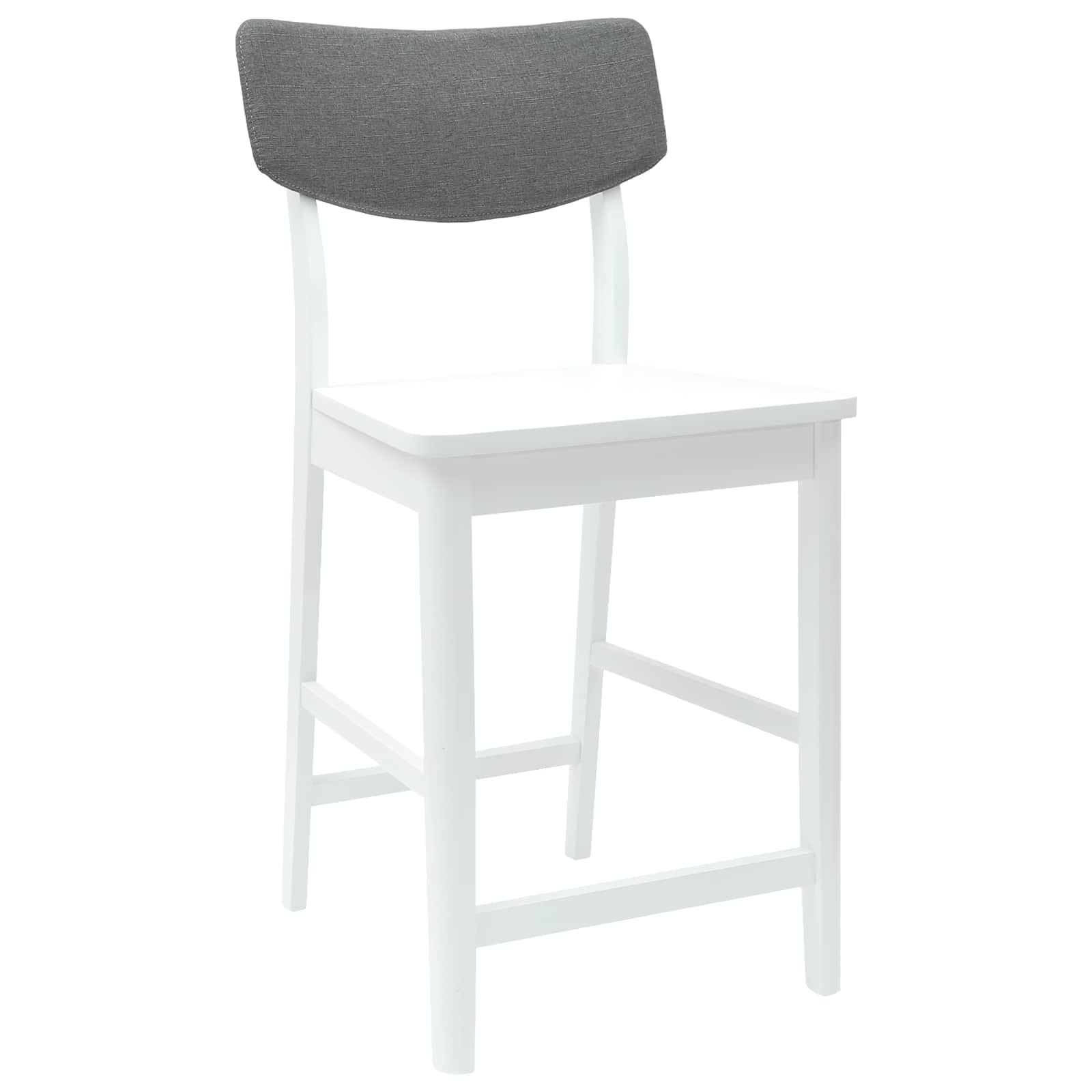 Esszimmerstühle 2 pcs Weiß 48 x 49 x 95 cm Massives Gummiholz