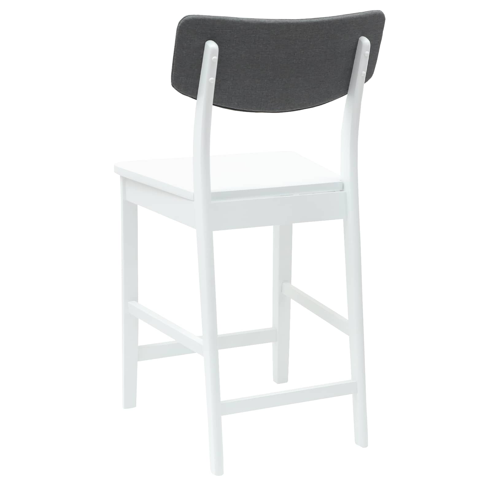 Esszimmerstühle 2 pcs Weiß 48 x 49 x 95 cm Massives Gummiholz