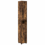 Badezimmermöbel-Set 4 pcs Geräucherte Eiche Holzwerkstoff