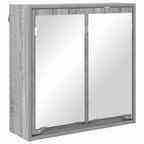Badezimmermöbel-Set mit Regal 4 pcs Graues Sonoma Holzwerkstoff