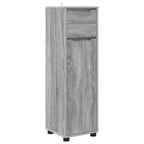 Badezimmermöbel-Set mit Regal 4 pcs Graues Sonoma Holzwerkstoff