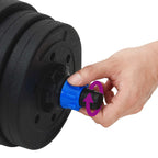 2-in-1 Hantelset 30kg Schwarz und Blau Zement und Eisensand
