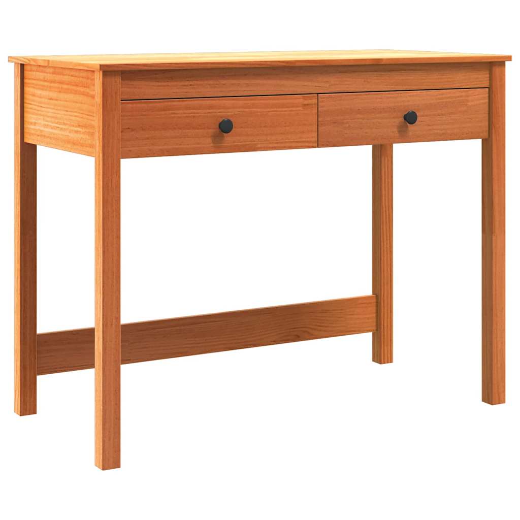 Schreibtisch Max Braun 100 x 50 x 78 cm Massives Kiefernholz