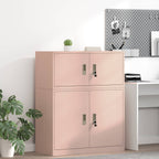 Aufbewahrungsschrank Rosa 90 x 40 x 40 cm Stahl
