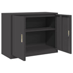 Aufbewahrungsschrank Schwarz 90 x 40 x 70 cm Stahl
