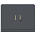 Aufbewahrungsschrank Anthrazit 90 x 40 x 70 cm Stahl