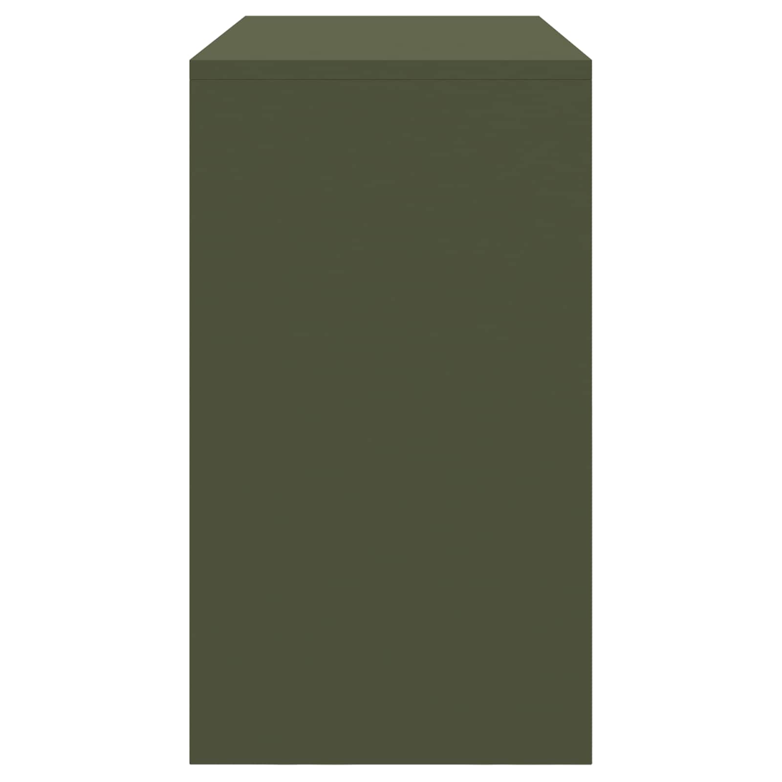 Aufbewahrungsschrank Olive Grün 90 x 40 x 70 cm Stahl