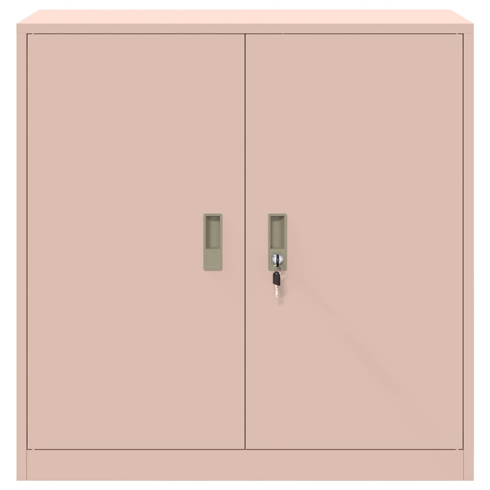 Aufbewahrungsschrank Rosa 90 x 40 x 90 cm Stahl