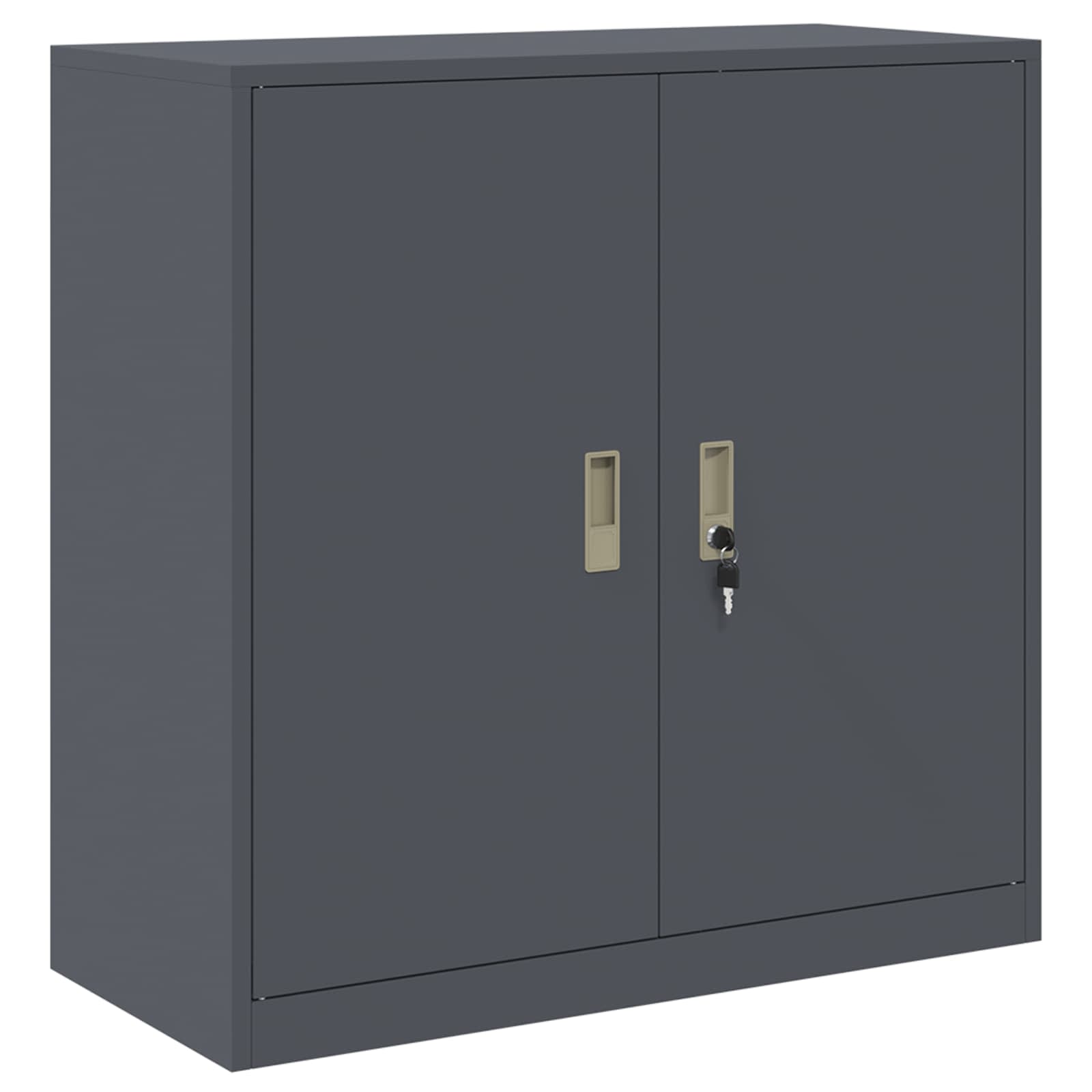 Aufbewahrungsschrank Anthrazit 90 x 40 x 90 cm Stahl