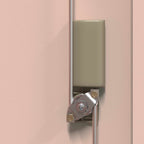 Aufbewahrungsschrank Rosa 90 x 40 x 105 cm Stahl
