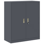 Aufbewahrungsschrank Anthrazit 90 x 40 x 105 cm Stahl