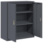 Aufbewahrungsschrank Anthrazit 90 x 40 x 105 cm Stahl