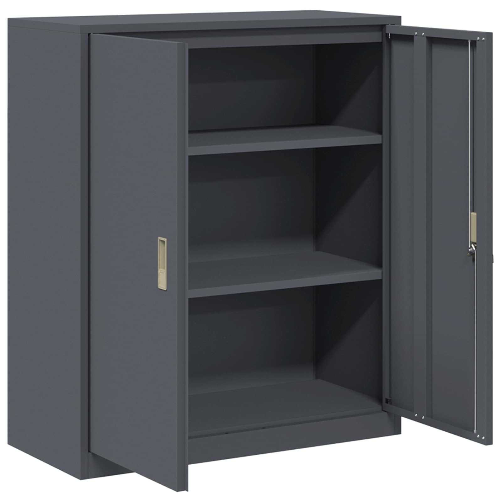 Aufbewahrungsschrank Anthrazit 90 x 40 x 105 cm Stahl