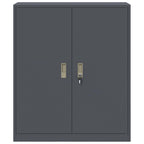 Aufbewahrungsschrank Anthrazit 90 x 40 x 105 cm Stahl