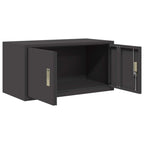 Aufbewahrungsschrank Schwarz 80 x 40 x 40 cm Stahl