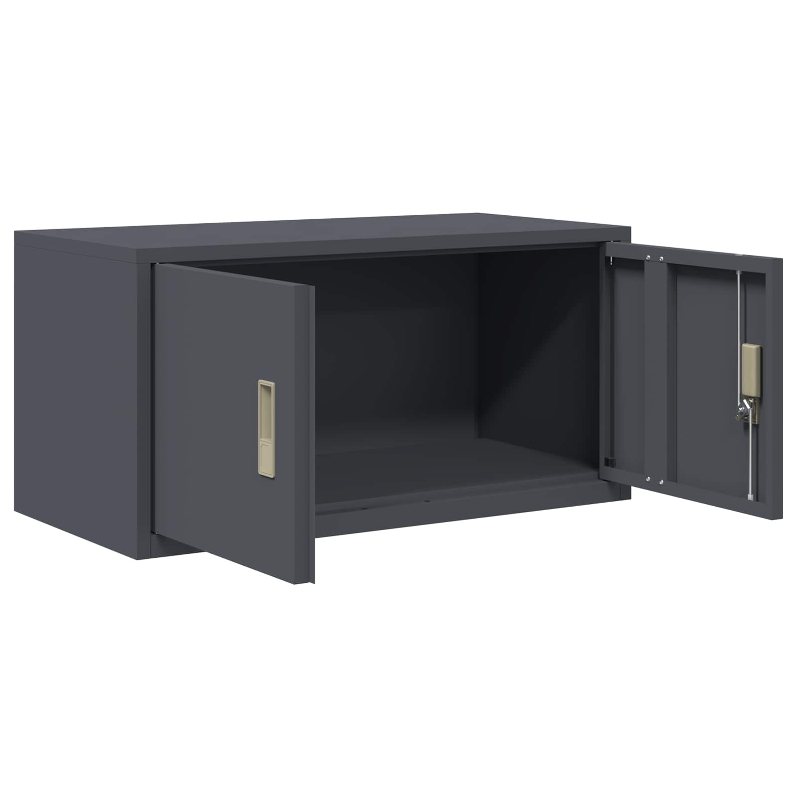 Aufbewahrungsschrank Anthrazit 80 x 40 x 40 cm Stahl