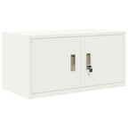 Aufbewahrungsschrank Weiß 80 x 40 x 40 cm Stahl