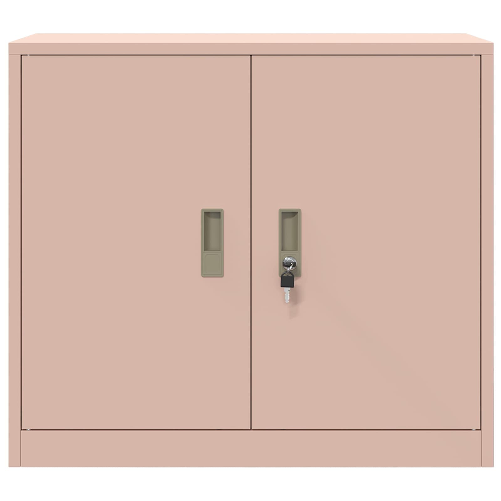 Aufbewahrungsschrank Rosa 80 x 40 x 70 cm Stahl