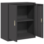 Aufbewahrungsschrank Schwarz 80 x 40 x 90 cm Stahl