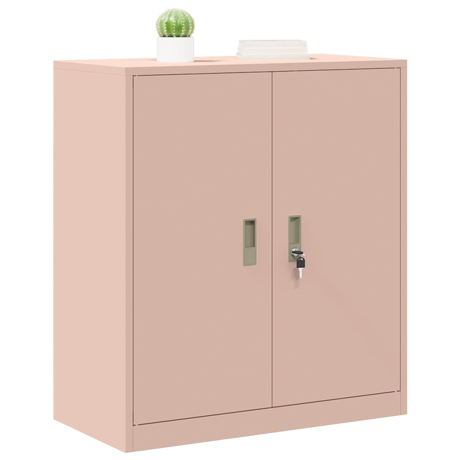 Aufbewahrungsschrank Rosa 80 x 40 x 90 cm Stahl