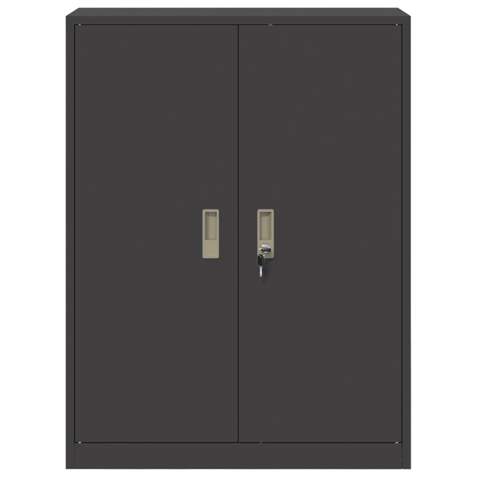 Aufbewahrungsschrank Schwarz 80 x 40 x 105 cm Stahl