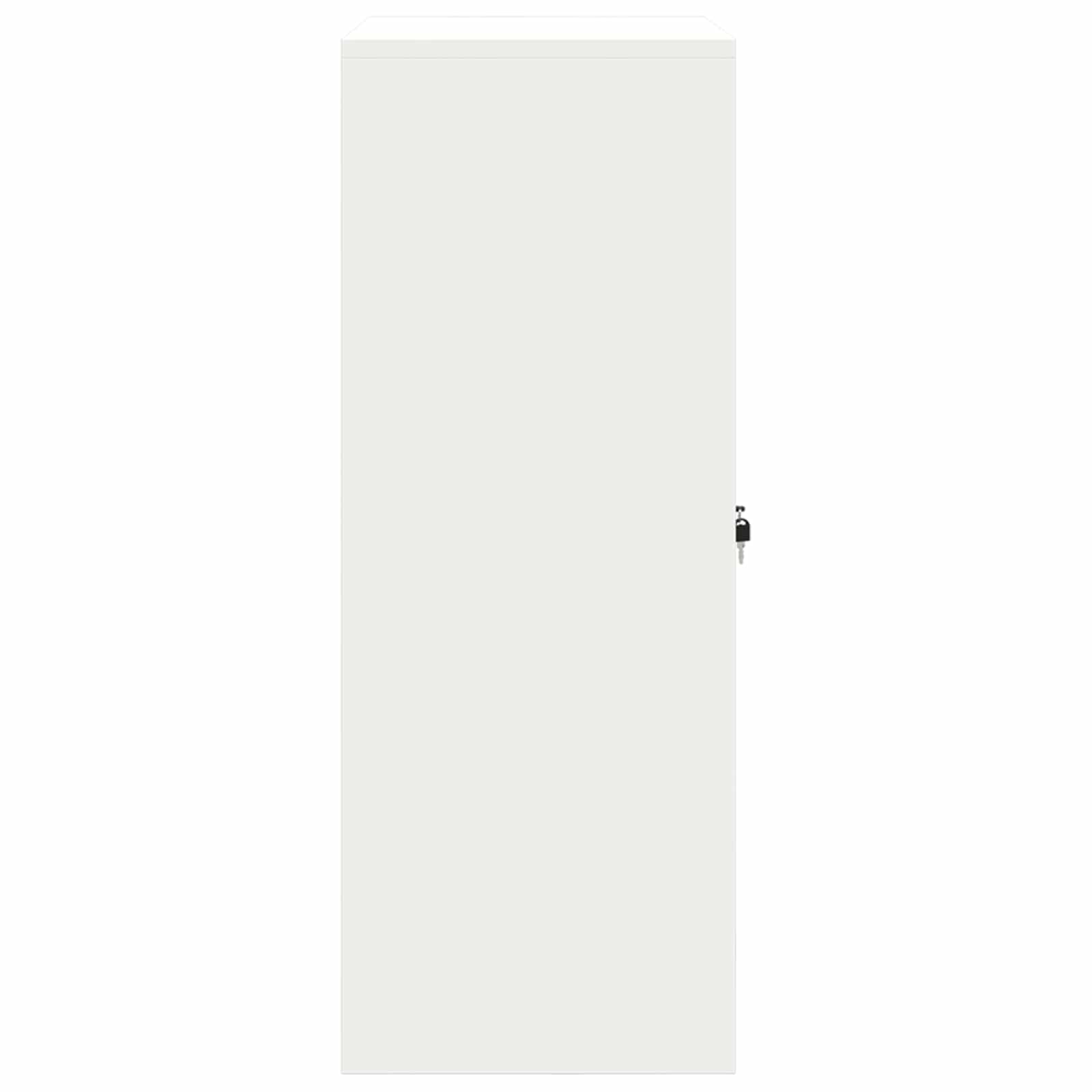 Aufbewahrungsschrank Weiß 80 x 40 x 105 cm Stahl