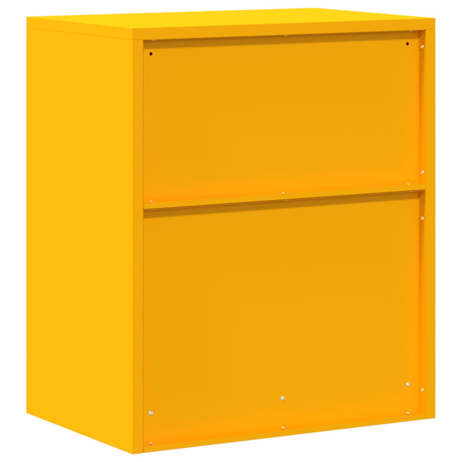 Aufbewahrungsschrank Senfgelb 60 x 40 x 70 cm Stahl