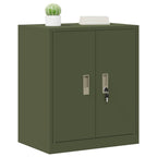 Aufbewahrungsschrank Olive Grün 60 x 40 x 70 cm Stahl