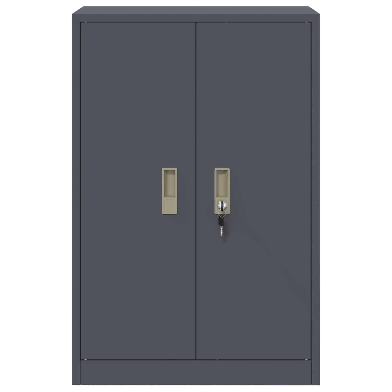 Aufbewahrungsschrank Anthrazit 60 x 40 x 90 cm Stahl