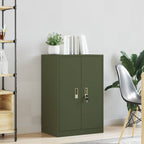 Aufbewahrungsschrank Olive Grün 60 x 40 x 90 cm Stahl