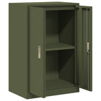 Aufbewahrungsschrank Olive Grün 60 x 40 x 90 cm Stahl